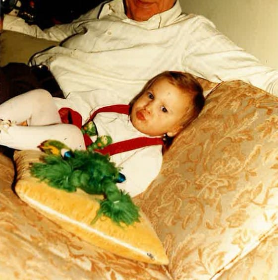 Amy Clark as a child