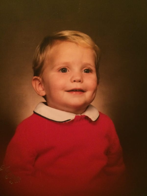 Andy Gruber as a child