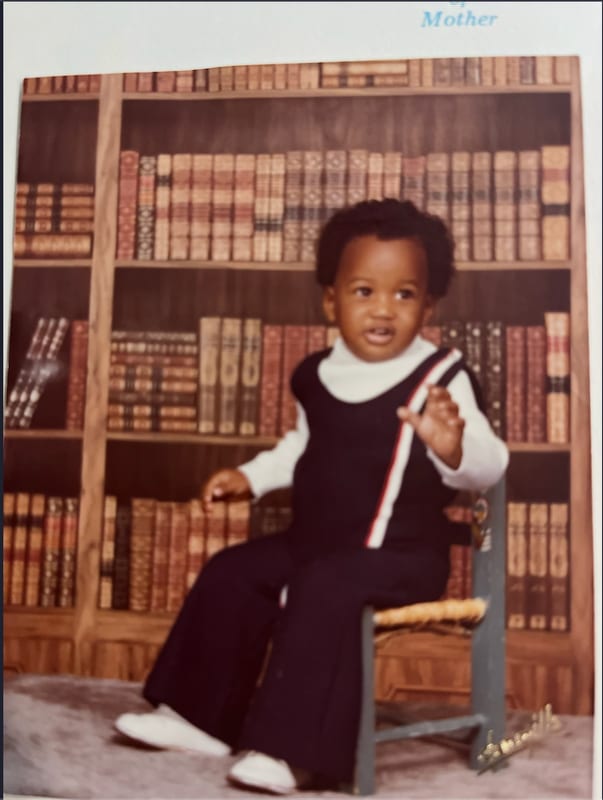 Cash Hayden as a child