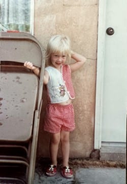 Cristina Smith as a child