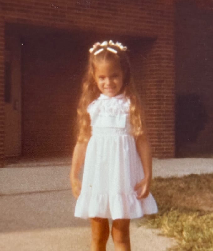 Whitney Buell as a child
